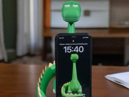 Soporte para móviles dinosaurio